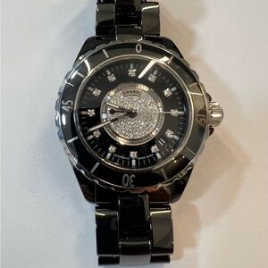 Chanel J12 Diamond Black Watch